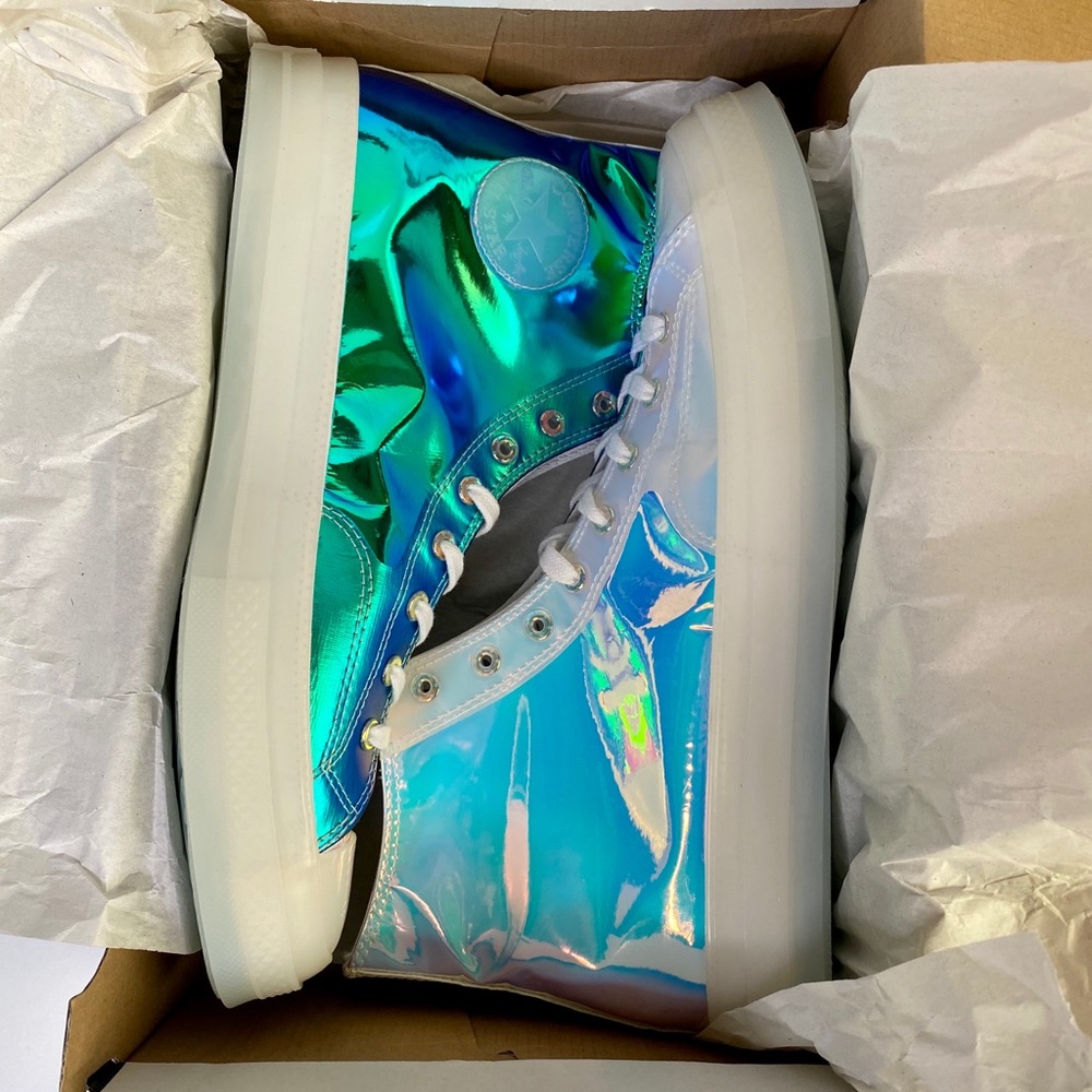 Iridescent High Top Converse